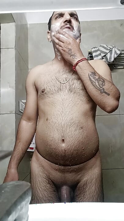 Indian Desi Rajasthani man enjoy shower and masterbation show with uncle police officer uncle and army officer uncle