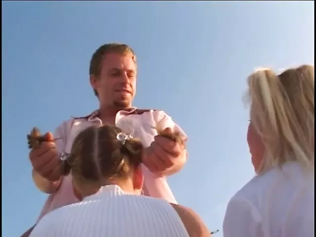 Slutty blonde is videotaped getting bent over by guy
