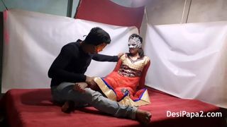 Indische bhabhi in traditionele outfits seks met haar devar
