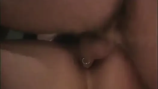 Prison guard fills up hot slut's asshole with his huge cock in a cell