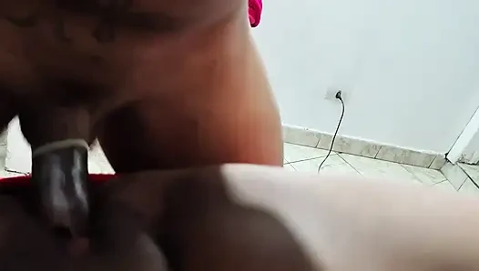 Naughty doctor helping to measure fever