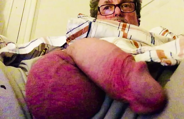 Father shows his penis