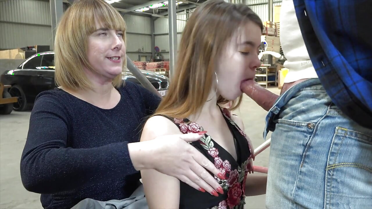 Teen gets fucked hard in the workplace of the office