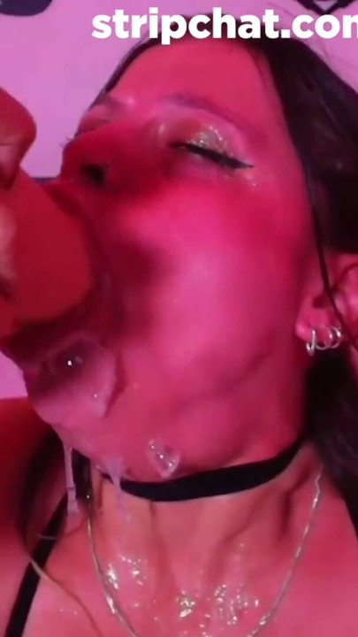 Skinny Brunette Teen Takes Big Dildo Deep with Lots of Spit - tatiana_monroe | Clip 1