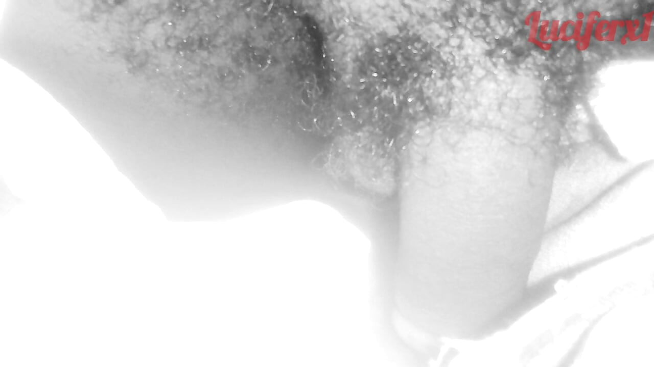 Hard big black dick in long jeans pants