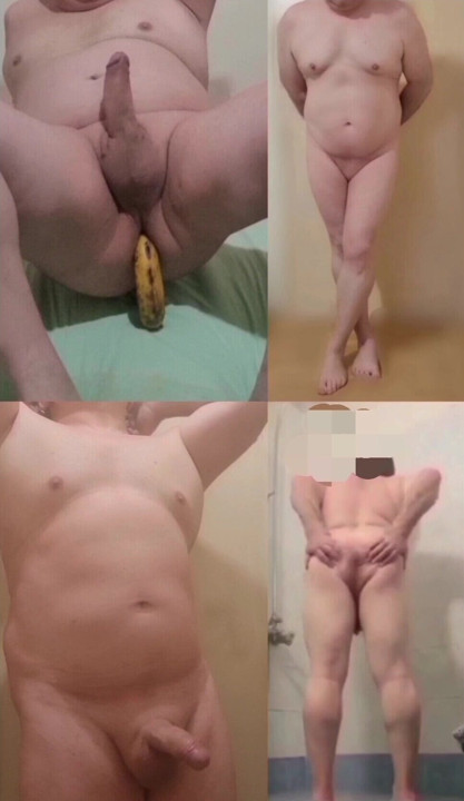 Me poses naked bathing