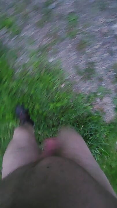 Solo fun in public nude the entire time.