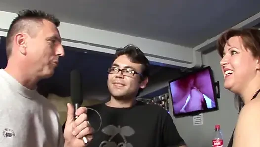 Two Matured BBW Sluts with Big Boobs Und Bodystocking Are Getting a Hot Gangbang