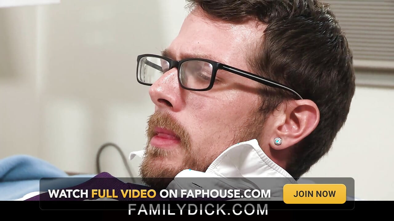 Daddy sticks his cock in stepsons mouth and ass before his meeting