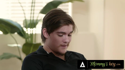 MOMMY'S BOY - Femdom MILF Reagan Foxx Gives JOI To Stepson After Catching Him Jerking Off!