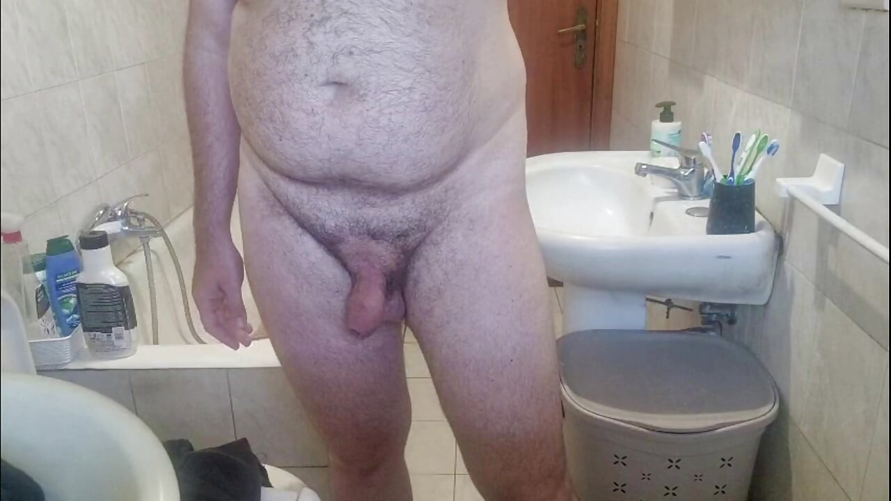 All nude in bathroom