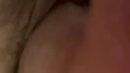 Nahaufnahme Sahnige Muschi Fickt Einen Großen Dildo