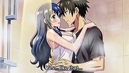 Stepbrother watch stepsister while she is taking shower 3D Anime