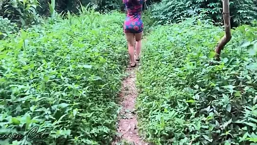 I Spoken My Stepsister Bathing Naked in the Waterfall, She Wanted to Take My Cum