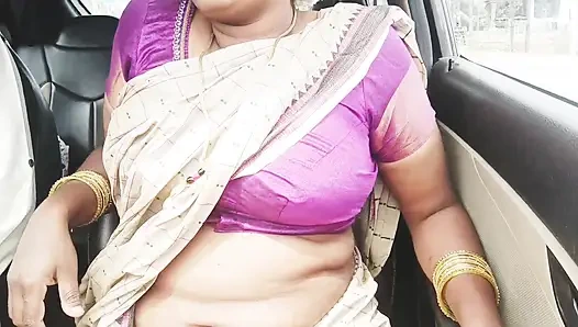 Telugu Stepmom and Stepson Car Sex Crezy Dirty Talks.