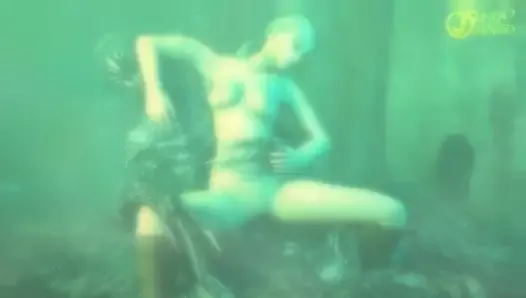 Jill Valentine застряла под водой