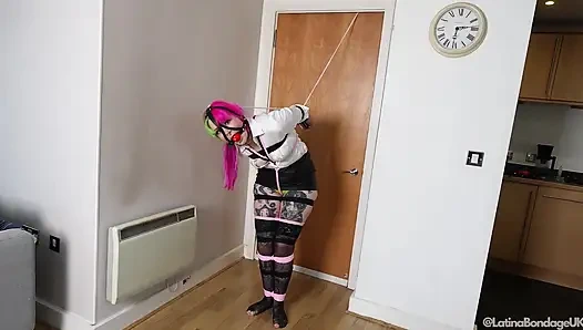 Mimi's Ultimate Bondage Ordeal: Secretary Tied Tight, Gagged, and Mercilessly Tormented!