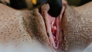 Close-up no orgasmo da buceta