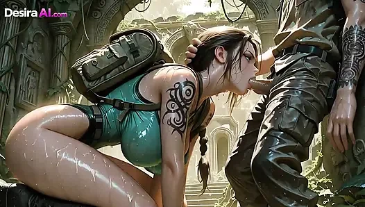 Tomb Raider'ın dövmeli götü sert sikildikten sonra dölle sırılsıklam yapay zeka