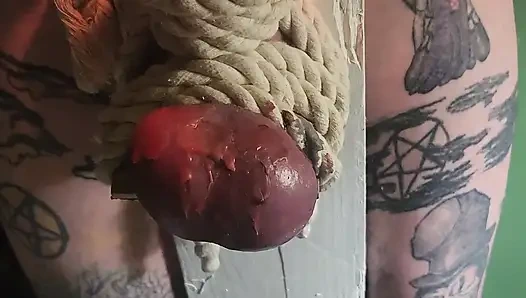 Goode Girl Flogging Balls by Candle Light Pt2