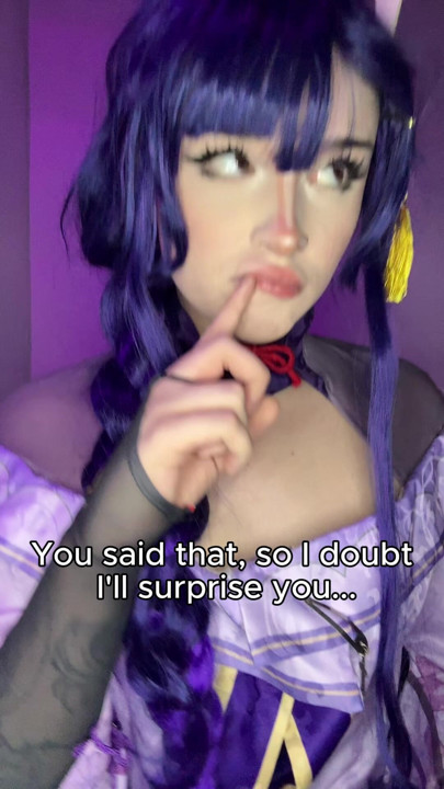 My surprise for you is under my dress