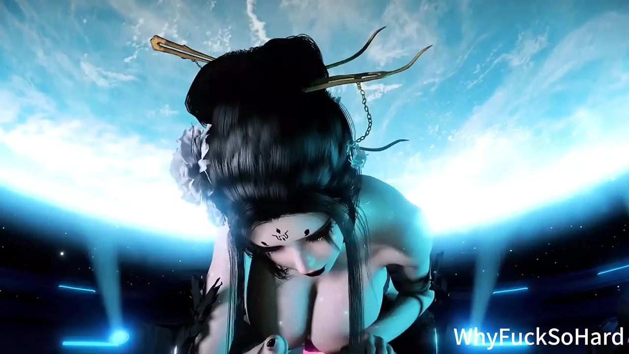 3D Horny Slut Asian Cosplay Model Naked Her Huge Naturals