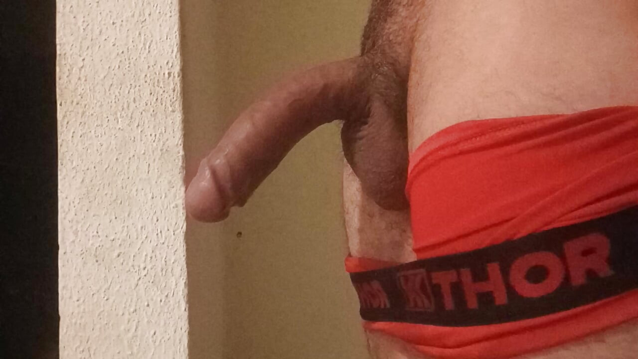 Kneeling cuckold gay is breast the male of the wife