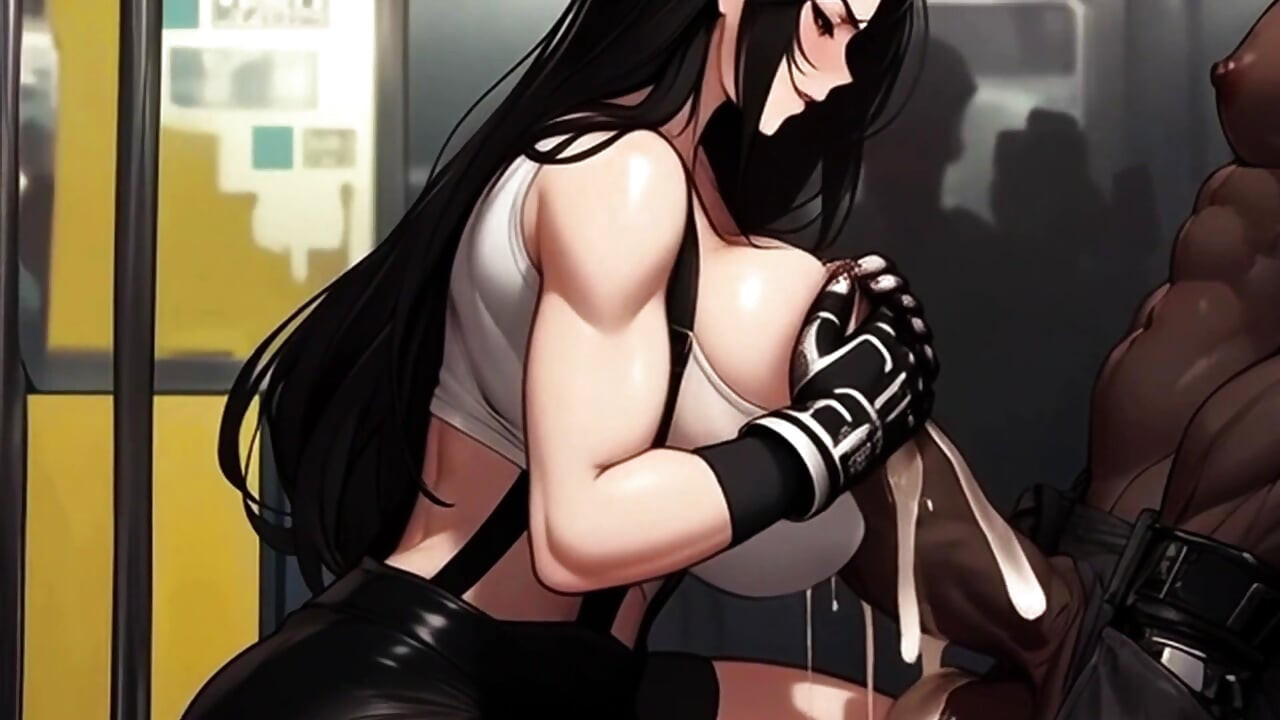 Tifa Gives Strangers Sneaky Handjobs On The Midgar Train