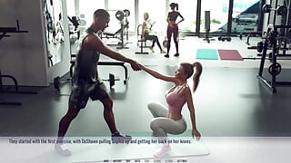 Ngidam dientot sama besar pria kulit hitam di gym vicky