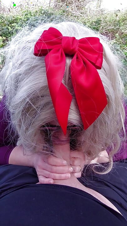Blond bitch suck daddy's cuck