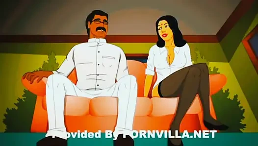 Beautiful Sati Savita Bhabhi cools her brother-in-law's cock with her pussy juice