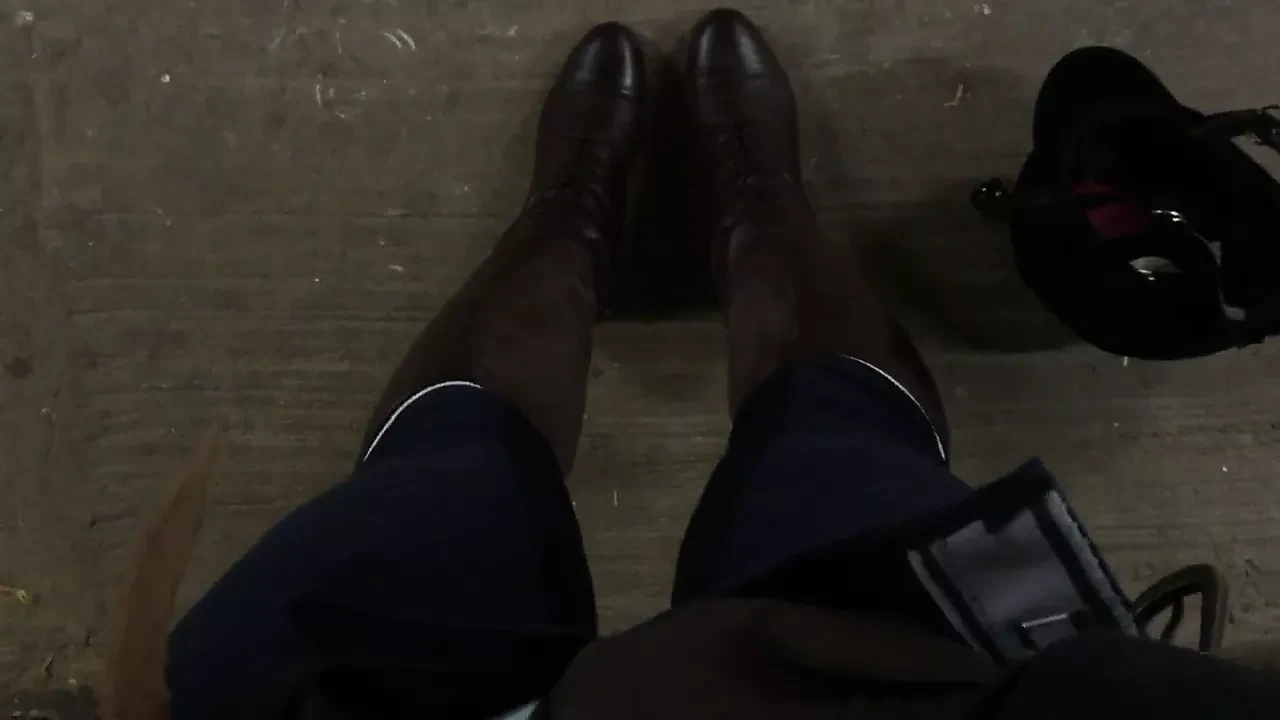 Rubbing myself in the stable