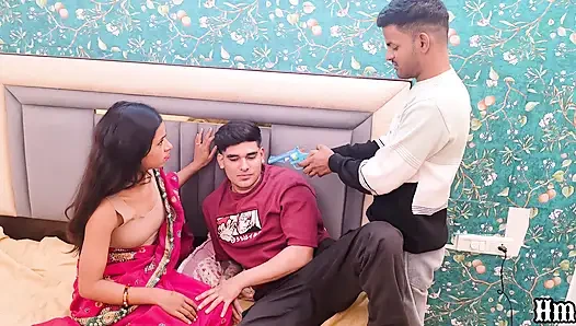 Видео хардкорного траха индийских женщин дези с мужем и бойфрендом в тройничке