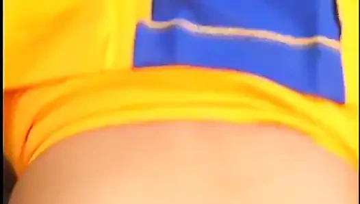 Hot Cheerleader Ebony Gets Hard Cock Pounding Doggy Style