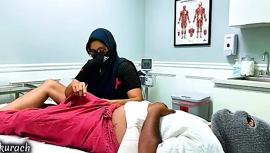 Hot nurse came to a patient and fucked him