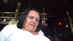 Chubby german mature fucked in a bar