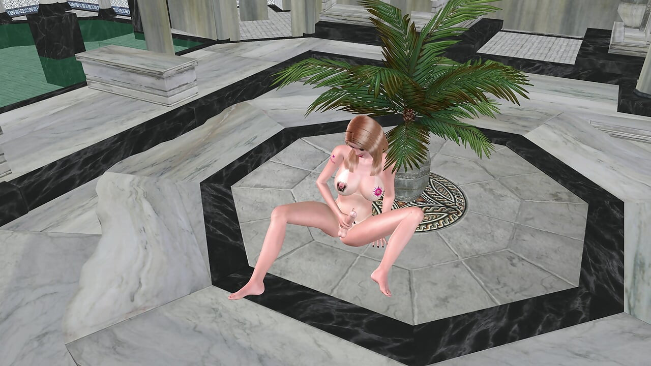 Beautiful Big Breasted Shemale Shakes Dick with Sexy Poses 3D Hentai