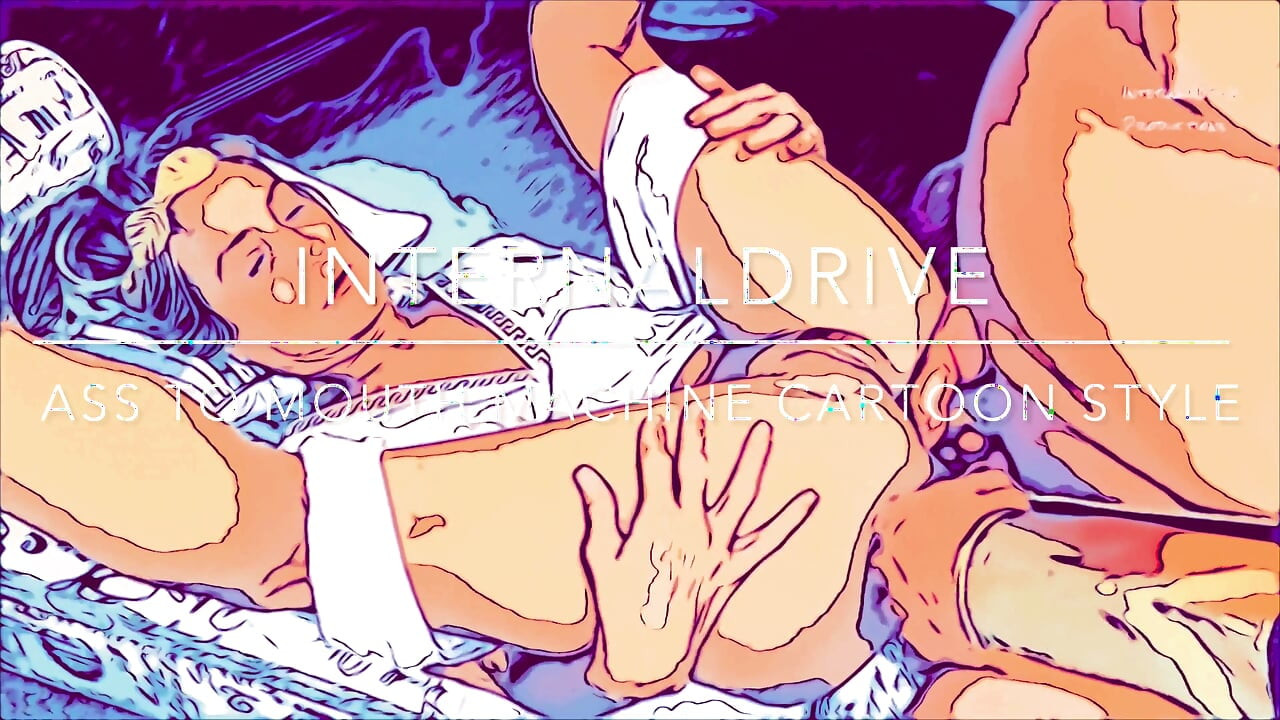 Ass to mouth machine. Hentai cartoon style