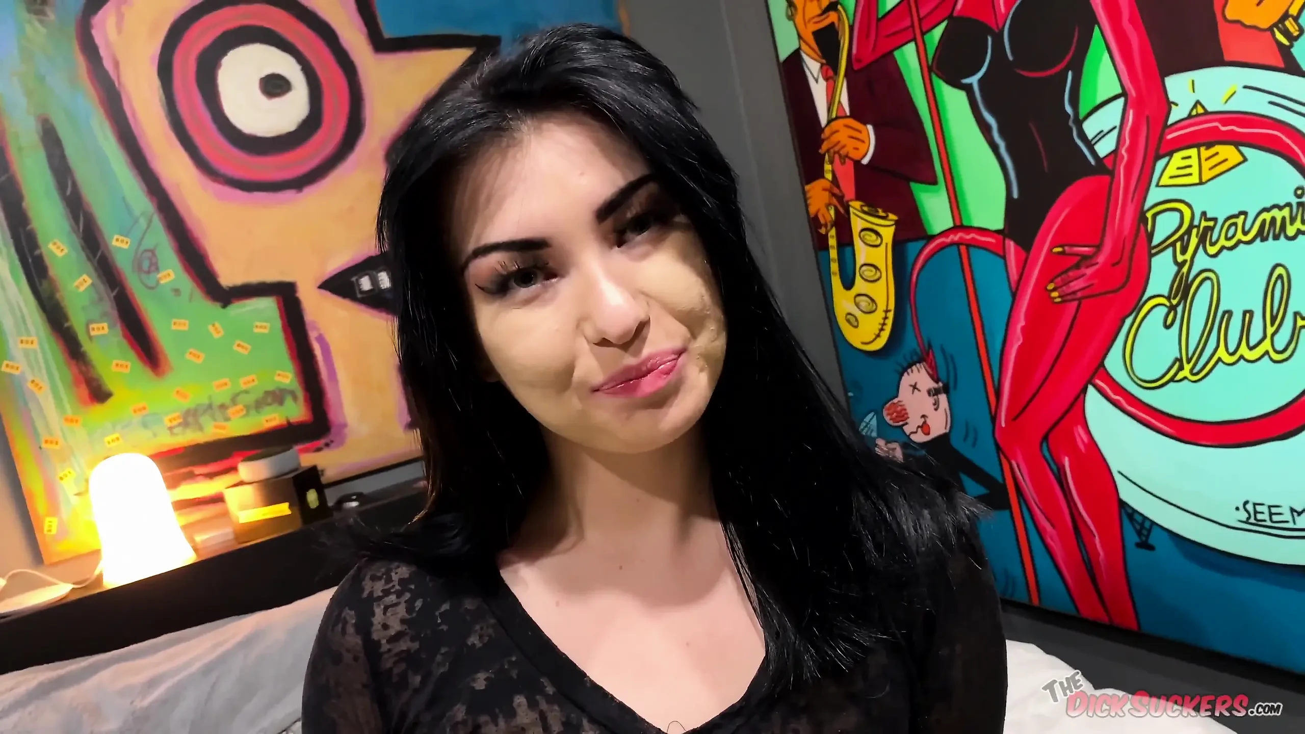 Sasha Grey,aliza Haze - facial,brunette