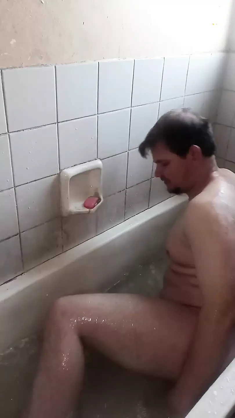 Bathtub Play with Little Cock