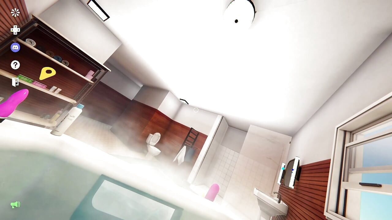 My Busty Hot Roommate Taking a Shower - My Bath Tub Companion - Gameplay