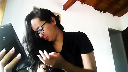 Latin Girl in Public Doing a Erotico Video for Her BF