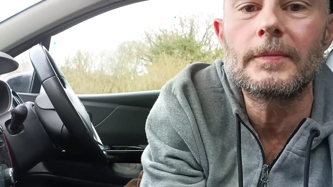 Public Car Masturbation – Big Cock Growing, Edging, Cumming Wearing Cords – Rockard Daddy