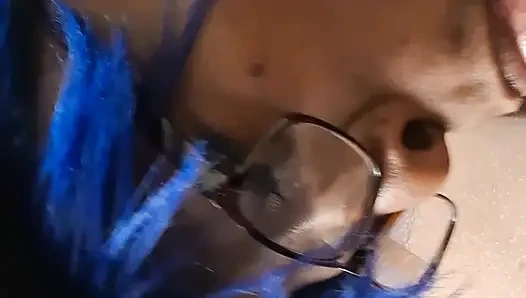 Жадающая до спермы шлюха Blue Nasty
