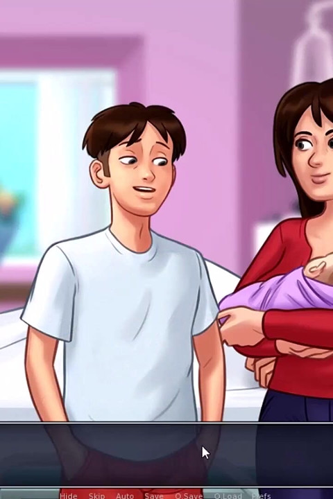 Summertime saga - Jenny had her baby. Johannes fucked Odette on the bike. Johannes fucked Roxxy