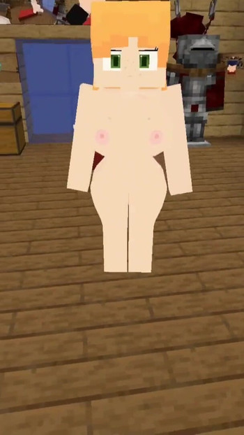 Thrilling moment from "Minecraft Jenny Mod Fapcraft Its Alex! Minecraft'tan ve Steve'i farklı şekillerde sikmek istiyor"