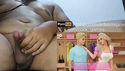 Barbara Секс-история, часть 3, блондинка меняет нижнее белье для него - при коленях сидение и сосание груди соблазнение