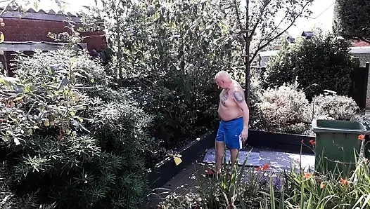 The life of a naked handyman, called next door to clean out the pond