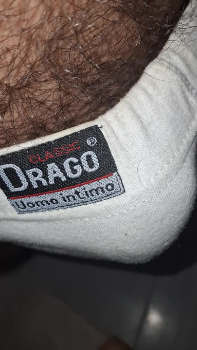 Hard cock in white underwear