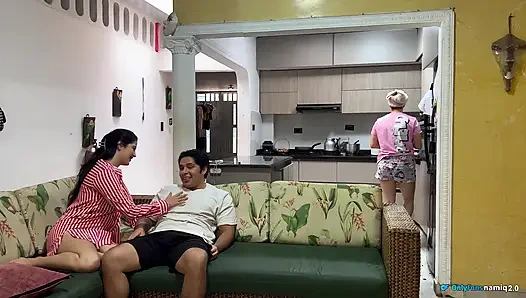 I had sex in front of my wife with her friend! She didn't even notice!